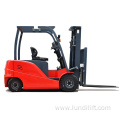 Reinforced four-wheeled electric forklift small